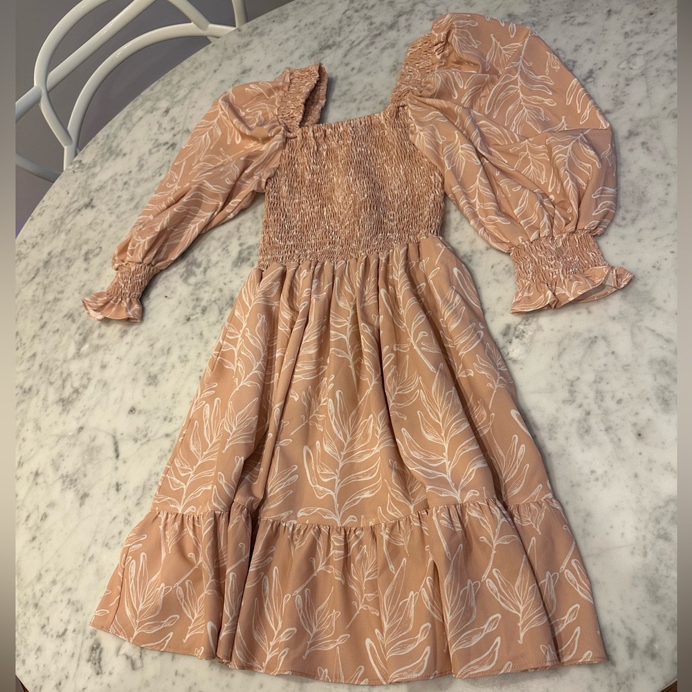 Brand New Peach-Pink Corset Mini Dress - Made in Spain